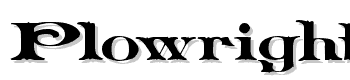 Plowright-Demo font